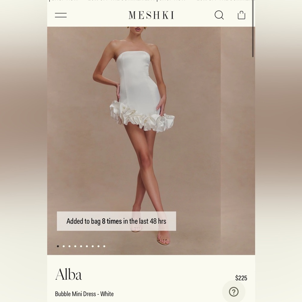 Meshki Alba Bubble Mini dress